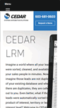Mobile Screenshot of cedar-lrm.com