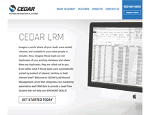 Tablet Screenshot of cedar-lrm.com
